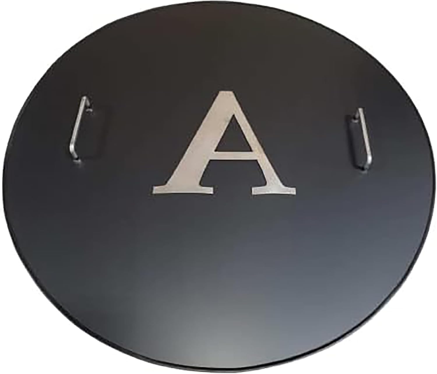 Monogram FIRE Pit Snuffer Cover -Round, Square, or Octagonal Snuffer Cover One Piece -Galvanized Metal with 2 Handle (Round, 48 inch)