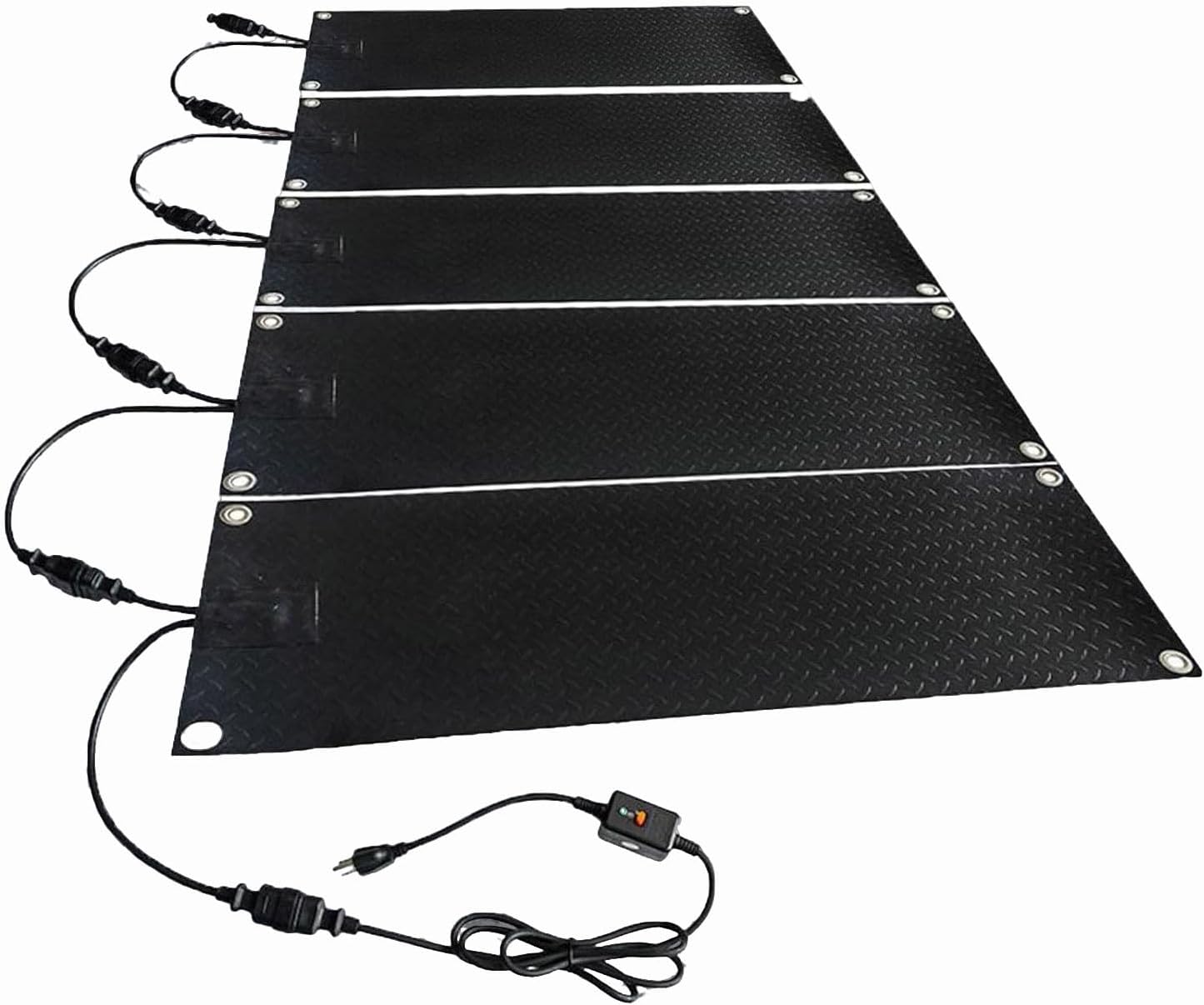 Heated Snow Melting Mats Outdoor,Winter Heated Rubber Mat Slip Proof,with 4.92 ft Power Cord,for Outdoor Stairs, Steps, Doorways, Walkways, Sidewalks, Driveway
