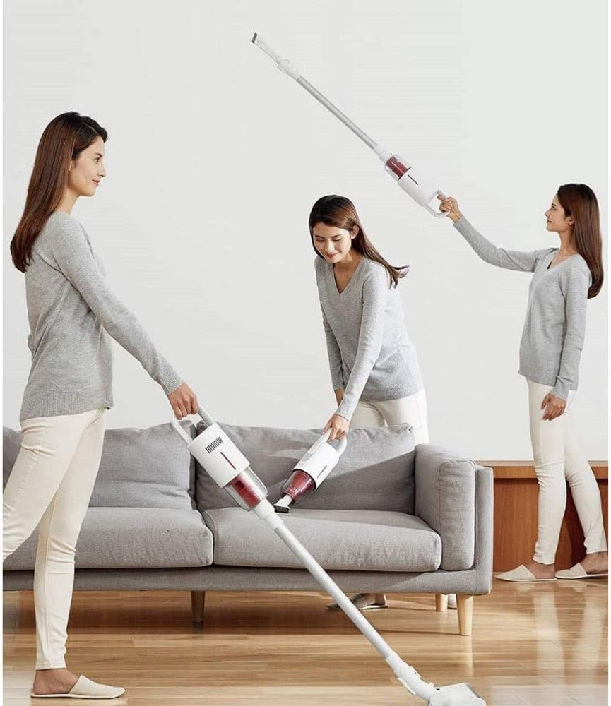 Hard Floor Vacuum Cordless Vacuum Cleaner, Handheld Vacuum Cleaner, Large-Capacity Dust Cup Vacuum Ideal for Hard Floor Carpet Pet Hair for Home Light Weight Power Strong Suction Powered Bru