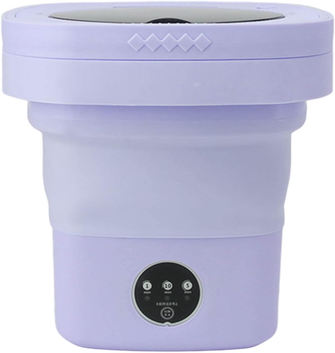 Portable Washing Machine, 6.5L Folding Mini Washing Machine Bucket Washer for Socks Underwears or Small Items, Fully Automatic Deep Cleaning Spin Dryer for Camping, RV, Travel ( US