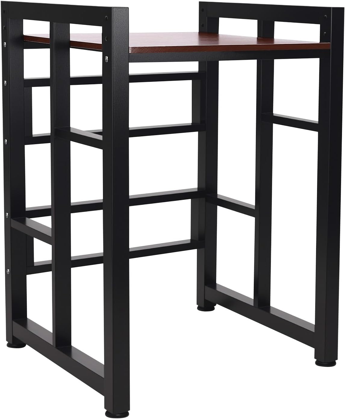 Heavy Duty Washer Dryer Stand, 418lbs Capacity Adjustable Shelf - Steel & Solid Wood Storage Rack for Laundry Appliances, Space Saving Design (29.5