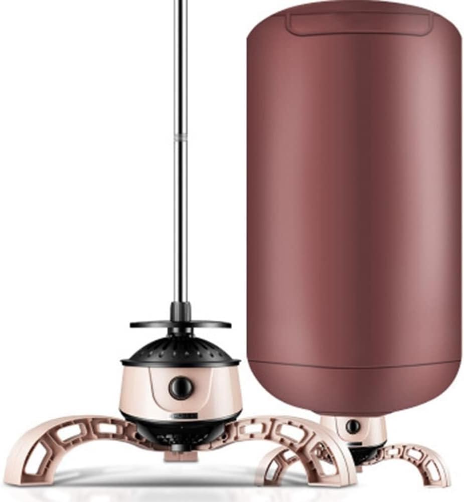 Electric Clothes Dryer, 900W Indoor Mini Clothes Dryer Machine, Portable Folding Outdoor Clothes Airer, Aluminium Alloy Large Capacity Clothes Rack(Brown)