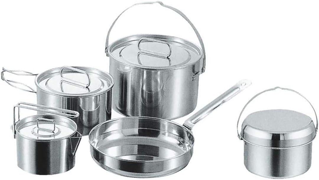 キャプテンスタッグ(Captain STAG) バーベキュー BBQ用 鍋 セット ラグナステンレスクッカー