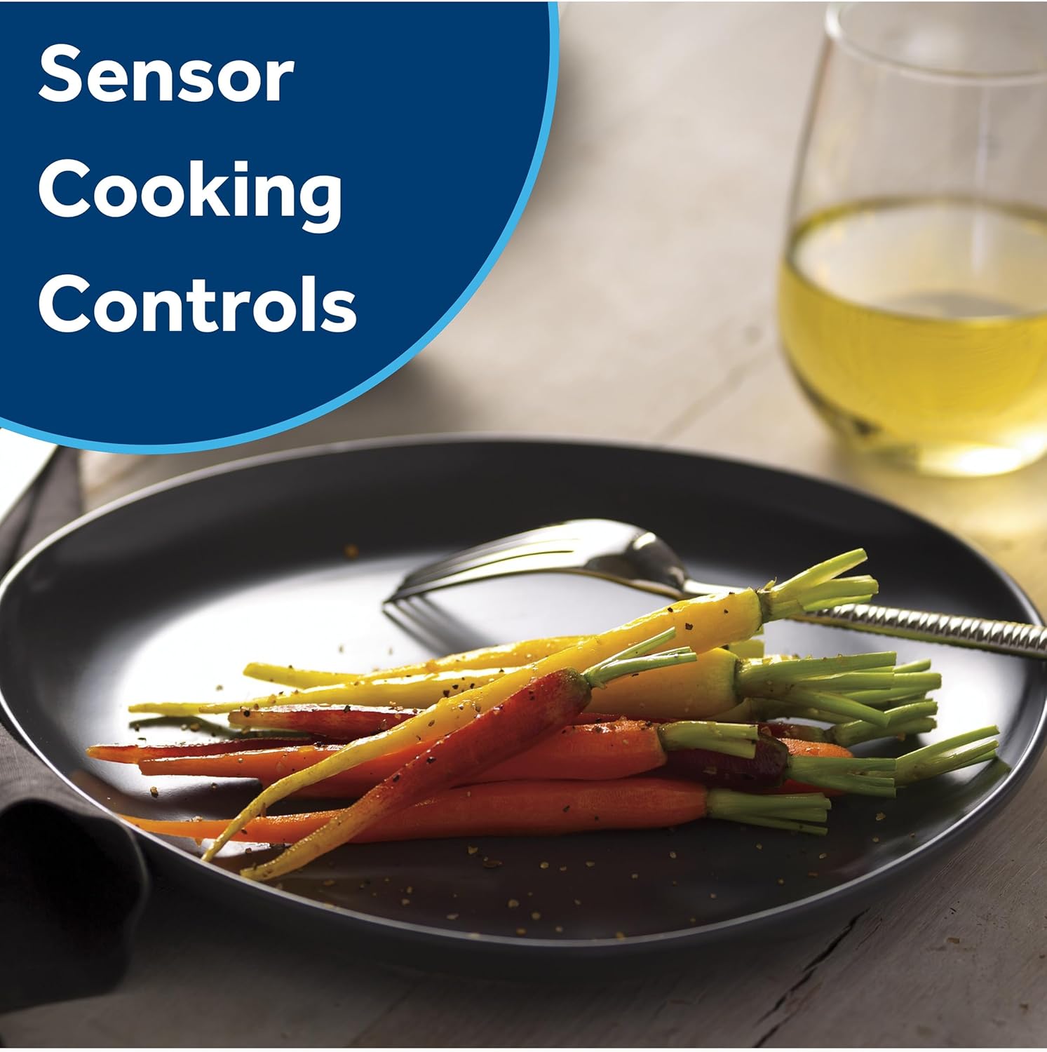 GE Countertop Microwave Oven, 1,150-watt Capacity, 1.6 Cubic Ft., 8 Auto Setting Cooking Settings, Child-Lock Technology, Kitchen Essentials for the Countertop, Dorm Room or Apartment, Stainless Steel