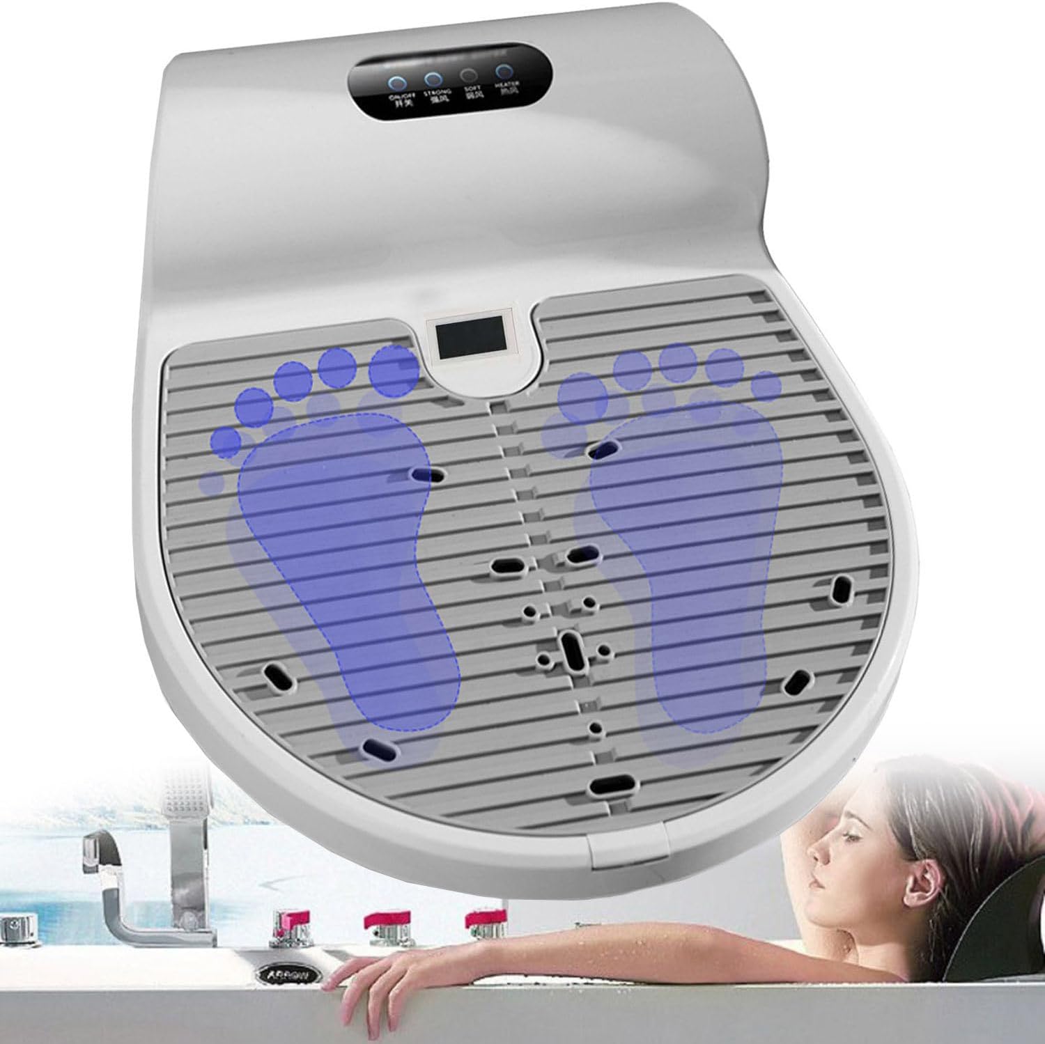 Bathroom Full Body Dryer, Body Dryer Negative Ion Full Body Dryer with 2 Gears Adjustment, Quick Air Drying, Heating and Cooling, Gravitys Sensing,Upgradedversion(Withscale