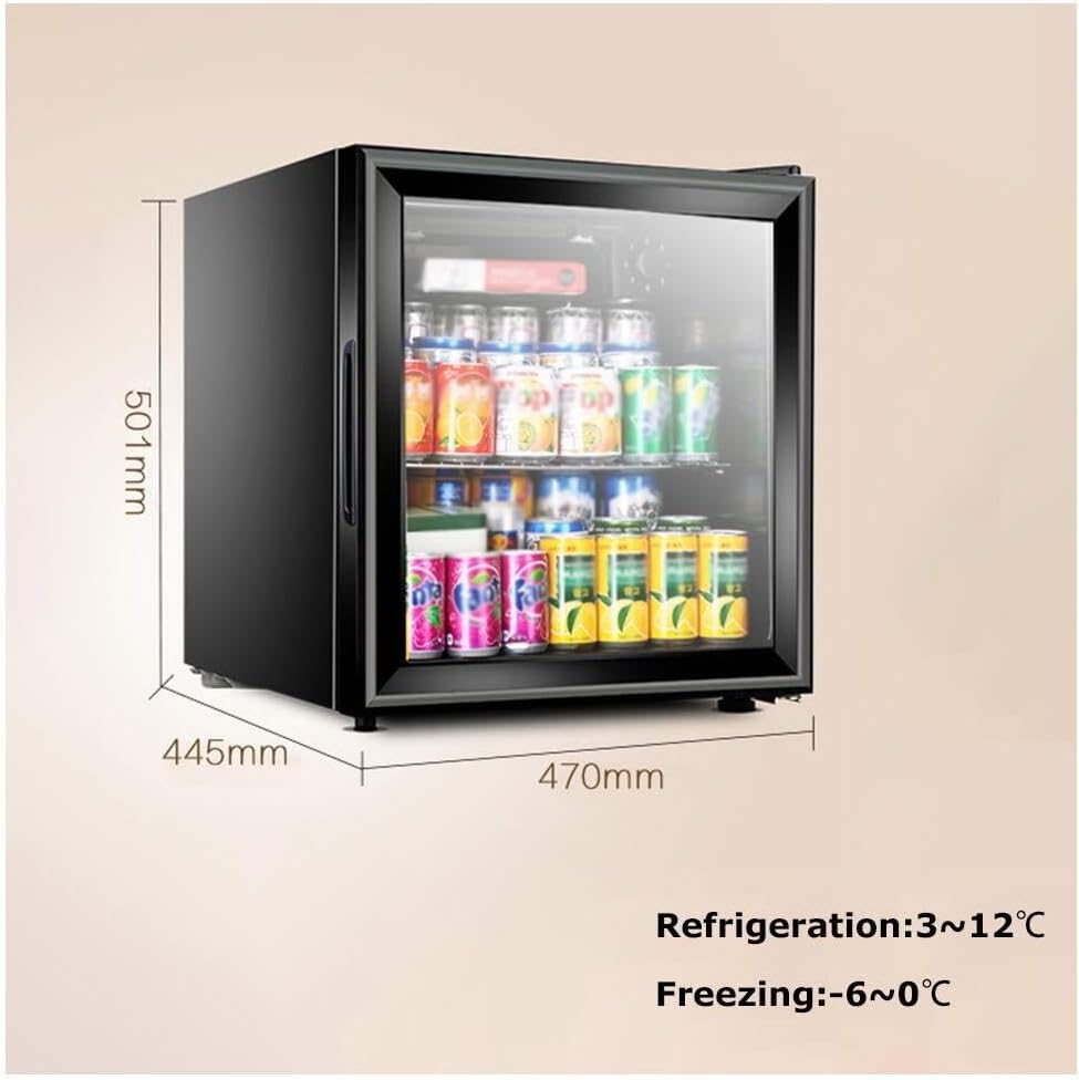 Wine Cellar Refrigerator with Double-Layer Hollow Tempered Glass Door, Constant Temperature Air Cooling, 18 Bottle Capacity Beverage, Medicine, and Tea Cooler