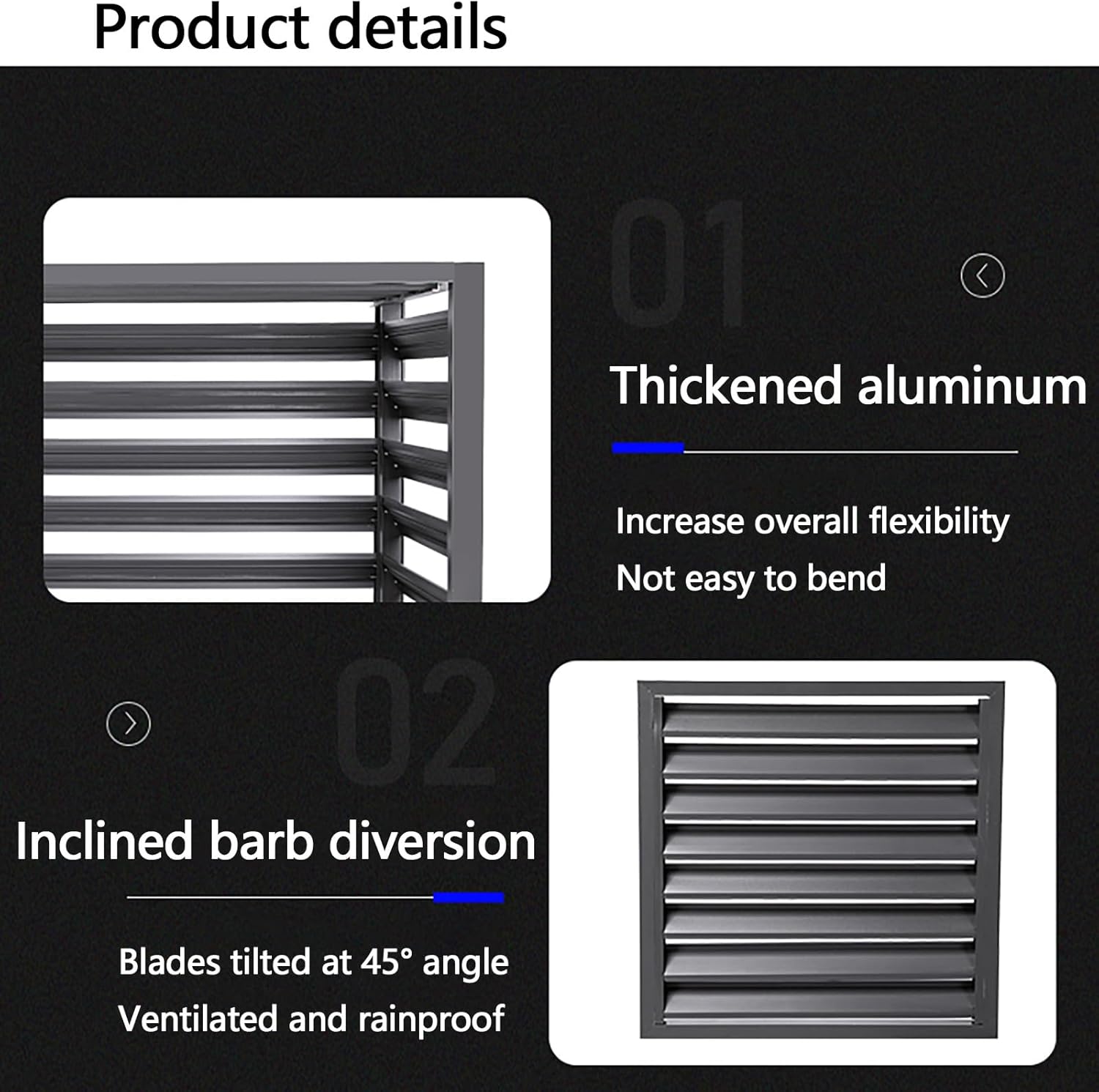 Outdoor Air Conditioner Protection Cover For Outside Units, Aluminum All Weather Protective, Trash Can Enclosure Flower Stand Decorative Privacy Screen, Condenser Protective Cover AC Unit Cover ( Co