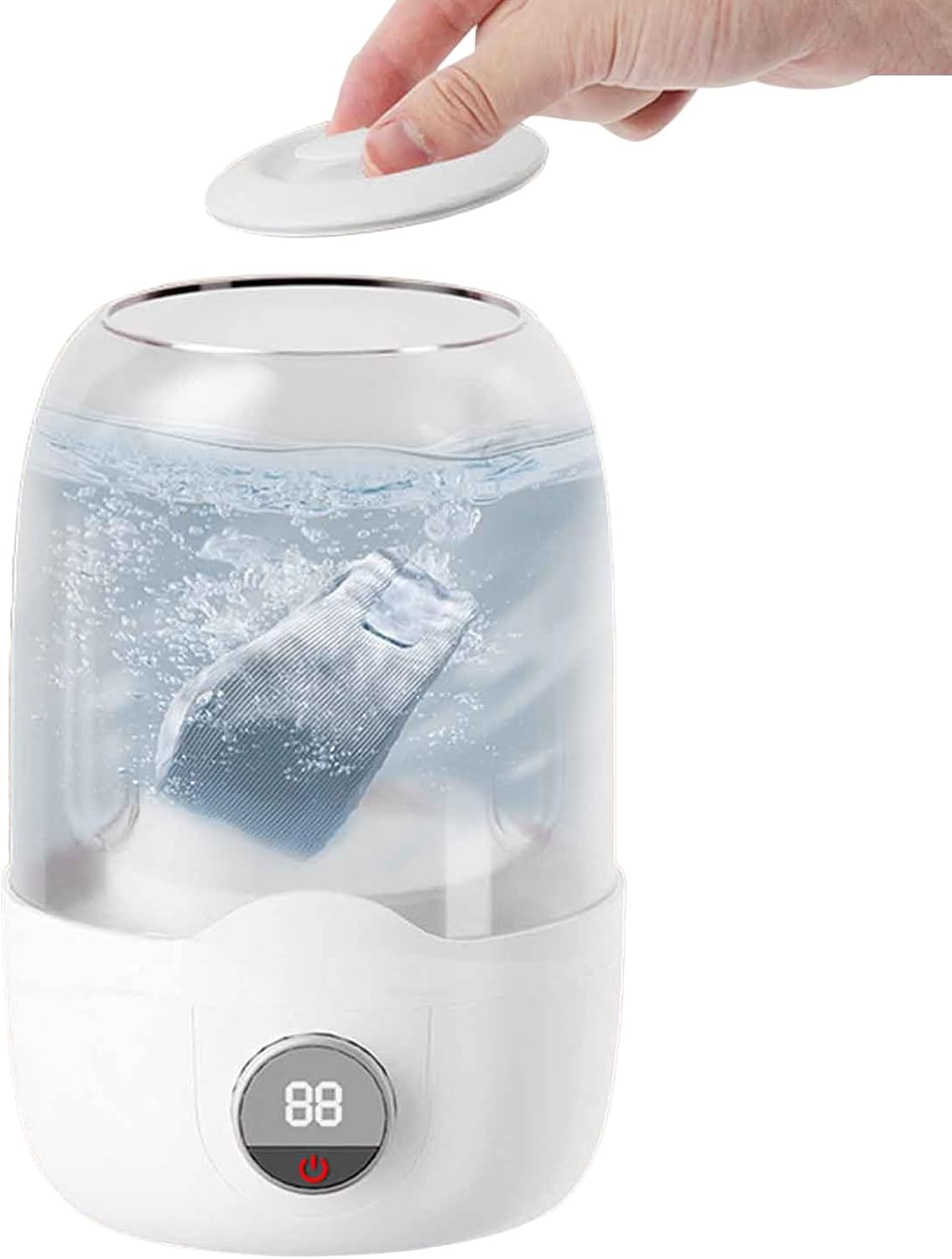 Portable Mini Washing Machine – Electric Washer, Compact Cleaner | Rechargeable Laundry Device, Underwear Cup Tool, Space-Saving Utility use for Apartments Dormitories Camping Tiny Rooms Travel