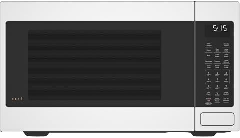 Café ‎CCWK15C1WWM Countertop Convection Microwave Oven with Child Lock Technology, Broil, Auto-Cook, Roast, Defrost, Warm, Scan-to-Cook WiFi-Connectivity, 1000 Watts, 1.5 Cu. Ft, Matte White