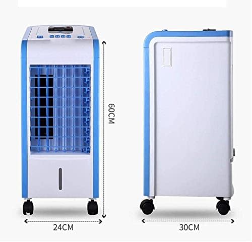 Portable Air Conditioner Cooler Air Conditioner Mobile Without Hose 4 In 1 Portable Single Cold Air Cooler Fan Humidification Water Tank 3L For Home And Office Blue
