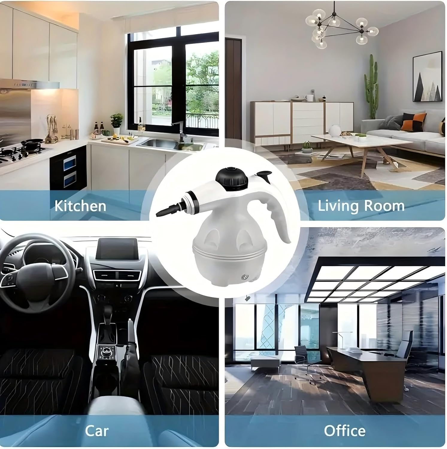 Steam Cleaner, Aspiron Steamer, 248°F High-Temperature Steam for Floors, Upgrade Steamer for Carpet and Upholstery, Floors, Tiles, Car