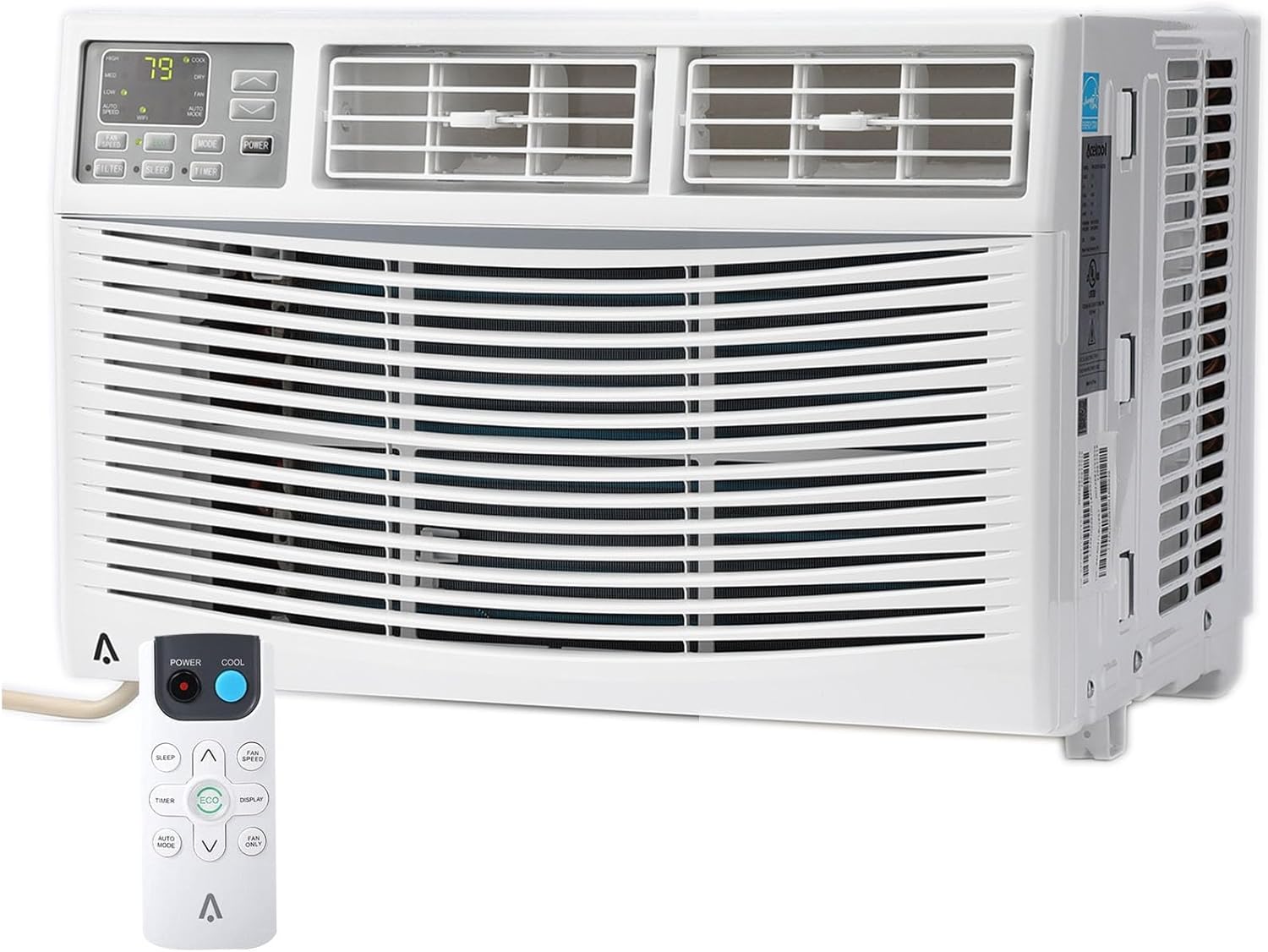 12000 BTU Window Air Conditioner, Cools Up to 550 Sq. Ft, 3 Cooling & Fan Speeds, Energy Efficient, Perfect Ac Window Unit for Bedroom, Living Room, Home Office