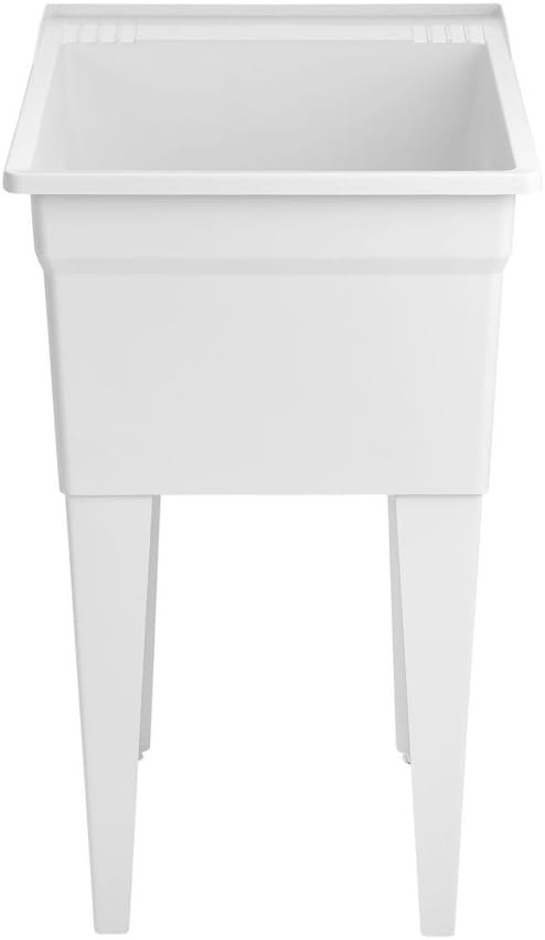 American Standard FL7100 Fiat Showers Molded Stone Appliance Depth Laundry Tub, White