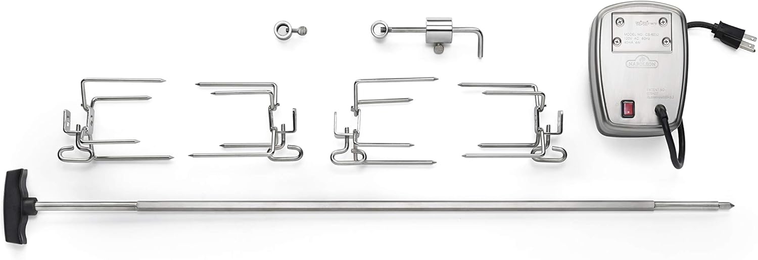 Napoleon Grills 69231 Commercial Rotisserie Kit for 405/450/485/495/500,Stainless Steel