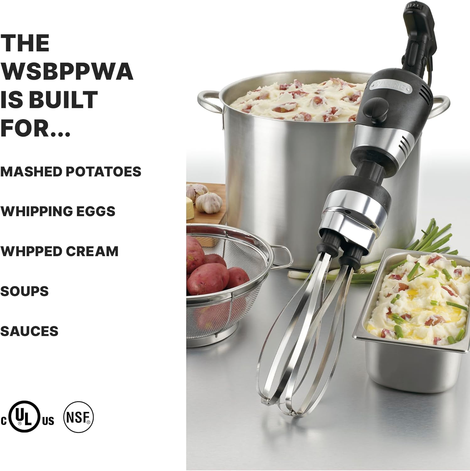 Waring Commercial Big Stix Heavy Duty Stick Immersion Hand Held Blender, 10