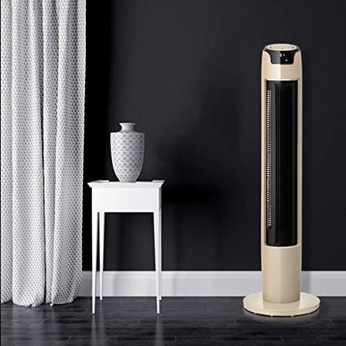 NBgy Tower Fan, No Leaf Inner Rotation Type Easy To Remove And Clean Silent Living Room Air Conditioning Fan, Three-dimensional Cooling Fan, Gold Color, 32.5x32.5x111.1cm
