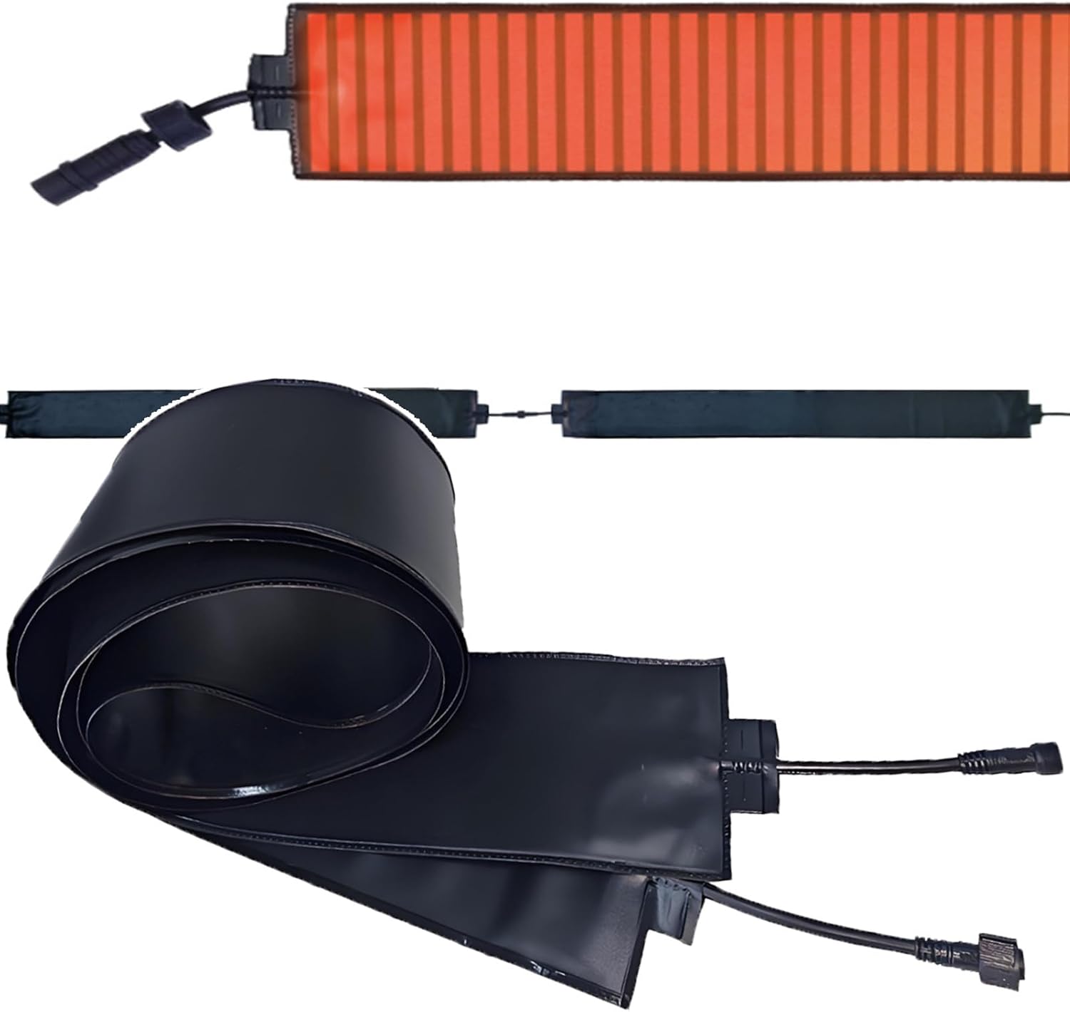 2025 Upgraded Graphene Snow Melting Mat - Flexible Roof & Gutter Heated Tape, Prevents Ice Dams & Freezing, Easy Install,Outdoor Winter De-Icing Heating Pad 760cm/24.9ft