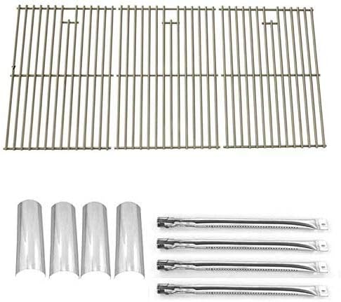 Master Forge P3018 Repair Kit Includes Four Stainless Burners, Four Heat Shields and Three Grill Grates
