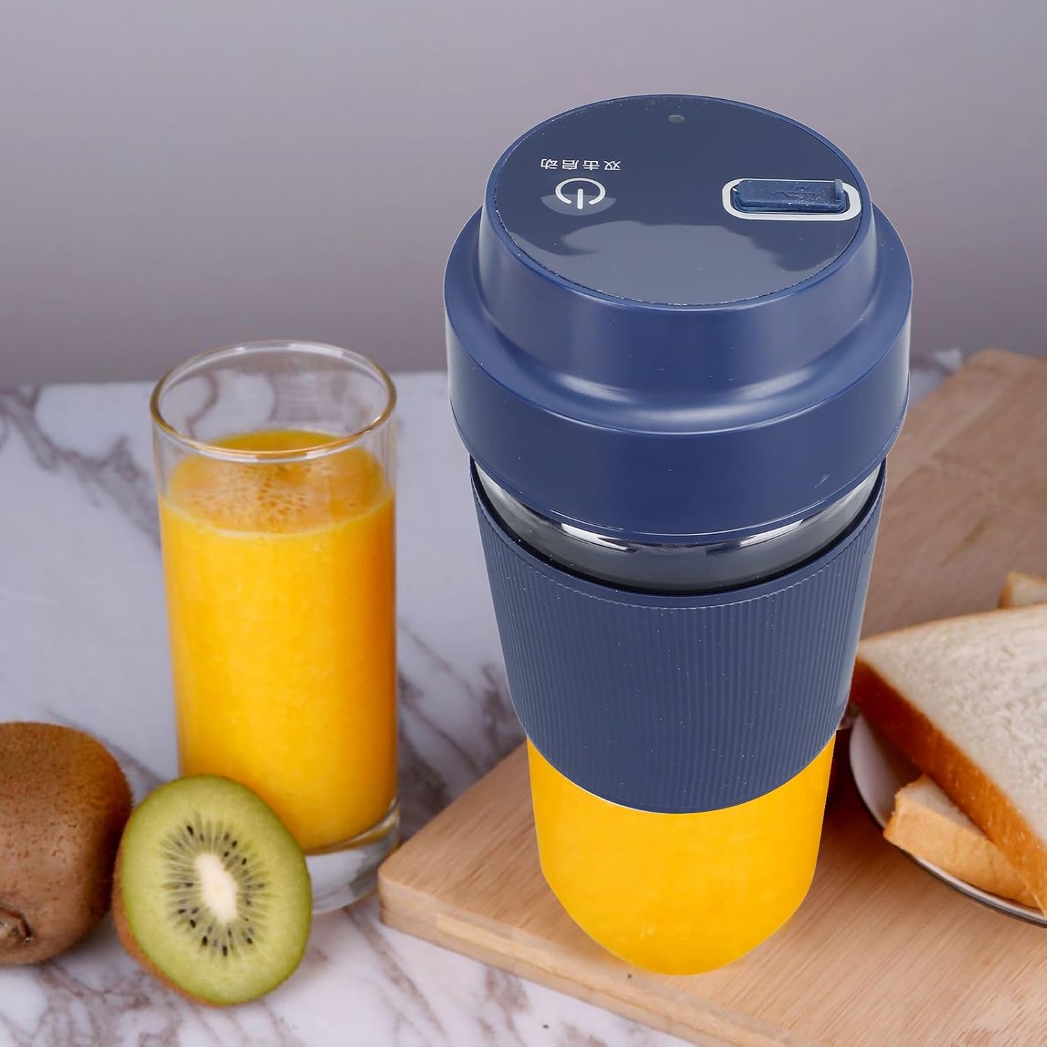 Yosoo Portable Rechargeable Blender for Office School Outdoors, Large Capacity Juicer Cup with USB Charging