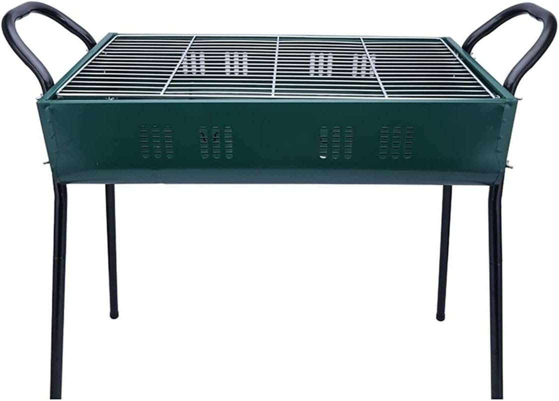 Charcoal Grills BBQ Grill Stainless Steel Portable Charcoal Grill BBQ Outdoor Camping Grill Large Travel Grill for Camping Picnic Charcoal Grill Cooking