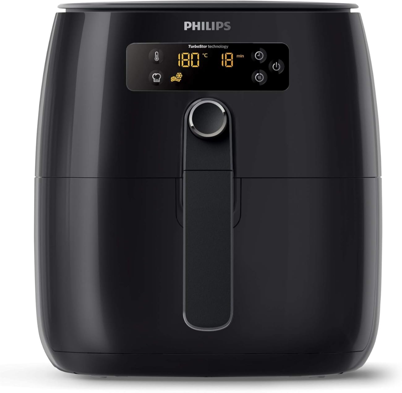 Philips Airfryer, Avance Turbo Star, Digital, Black, HD9641/96