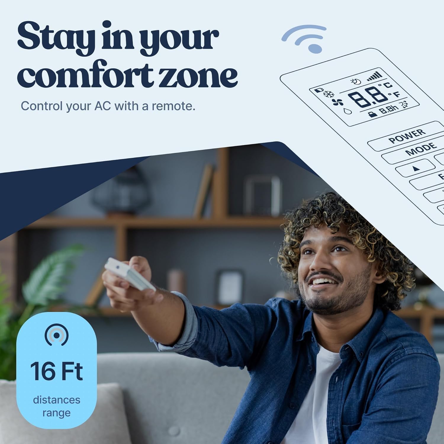 Lifemaster 14,000 BTU Dual Hose Portable Air Conditioner for 600 square feet rooms with 3 Operation Modes Dehumidifier, Cooling, and Fan, Suitable for Home, Office, School, & Business Rooms