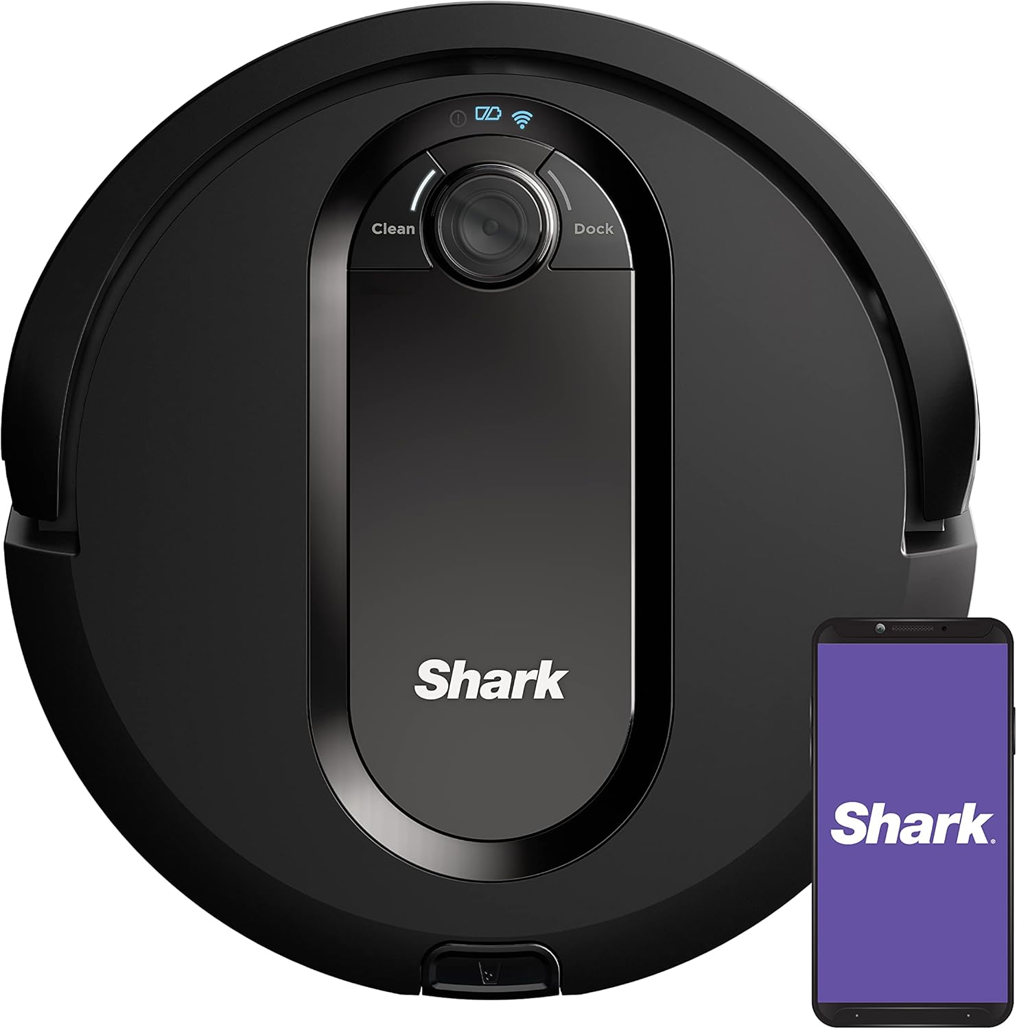 Shark IQ Robot RV1100 App-Controlled Robot Vacuum with WiFi and Home Mapping, Pet Hair Strong Suction with Alexa (Renewed)