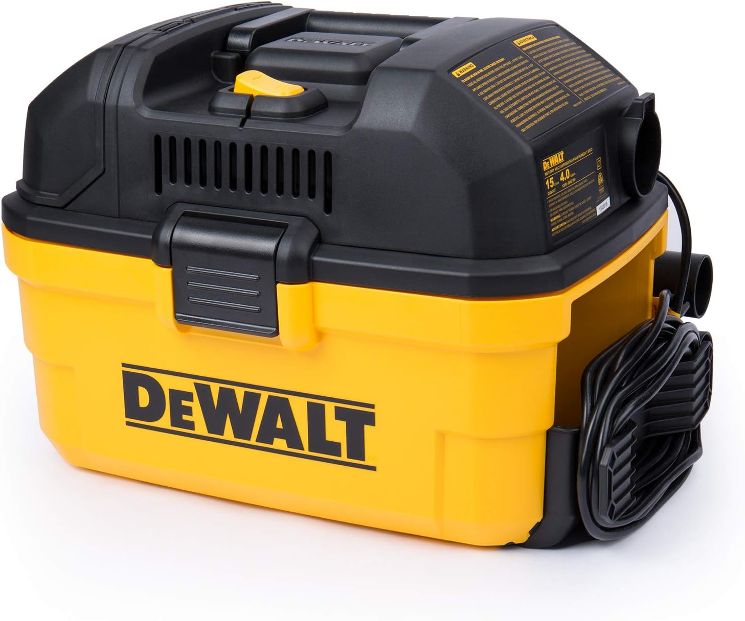 DEWALT DXV04T Portable 4 Gallon Wet/Dry Vaccum (Yellow) and Workshop Wet/Dry Vacs Vacuum Accessories