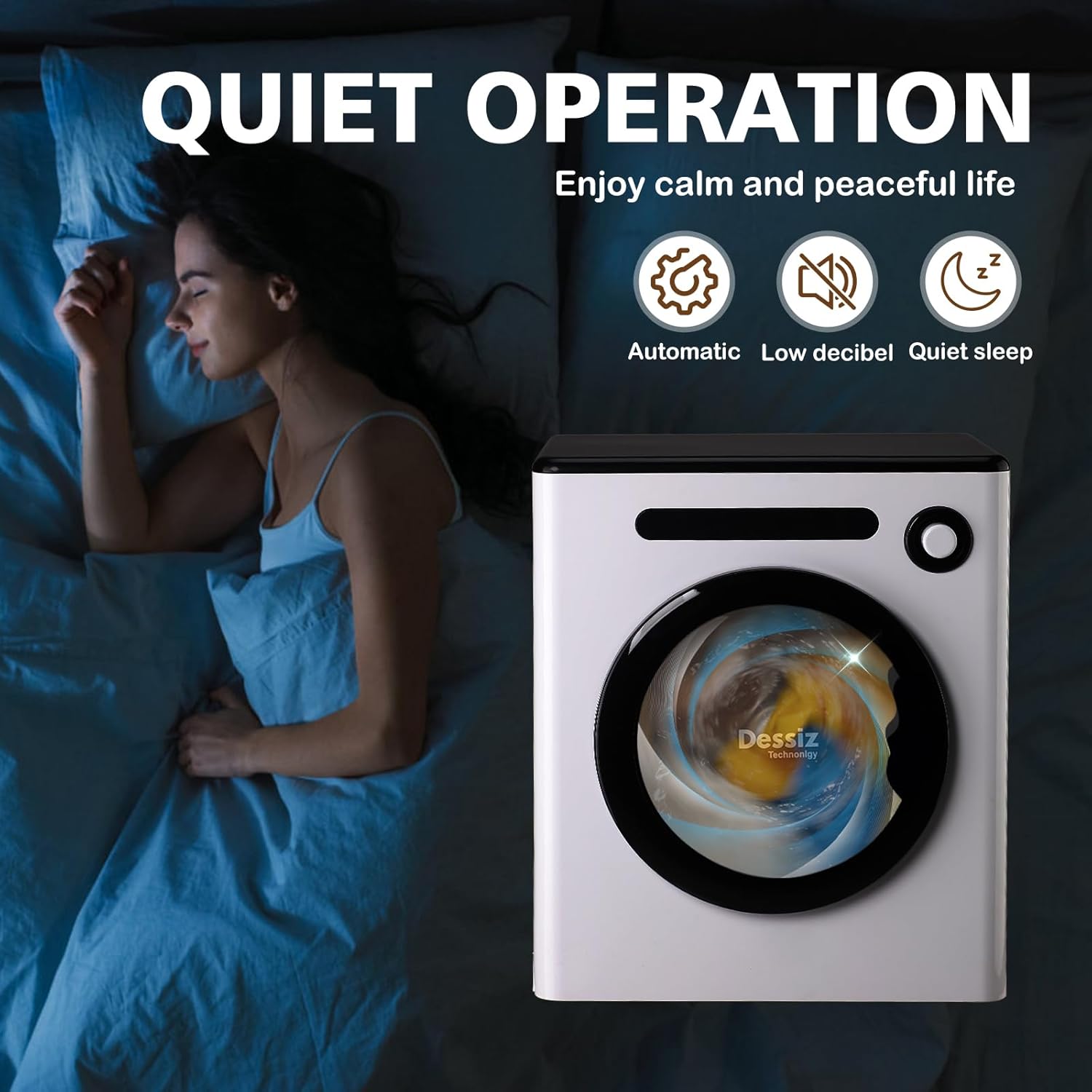 Clothes Dryer, 970w, 1.6 Cu.Ft. Machine for laundry with Stainless Steel Drum, 11lbs with Exhaust Hose,Digital Control, Auto Stop with Hygrometer Sensor, Dryer for Apartments, Home, RV, Dorms