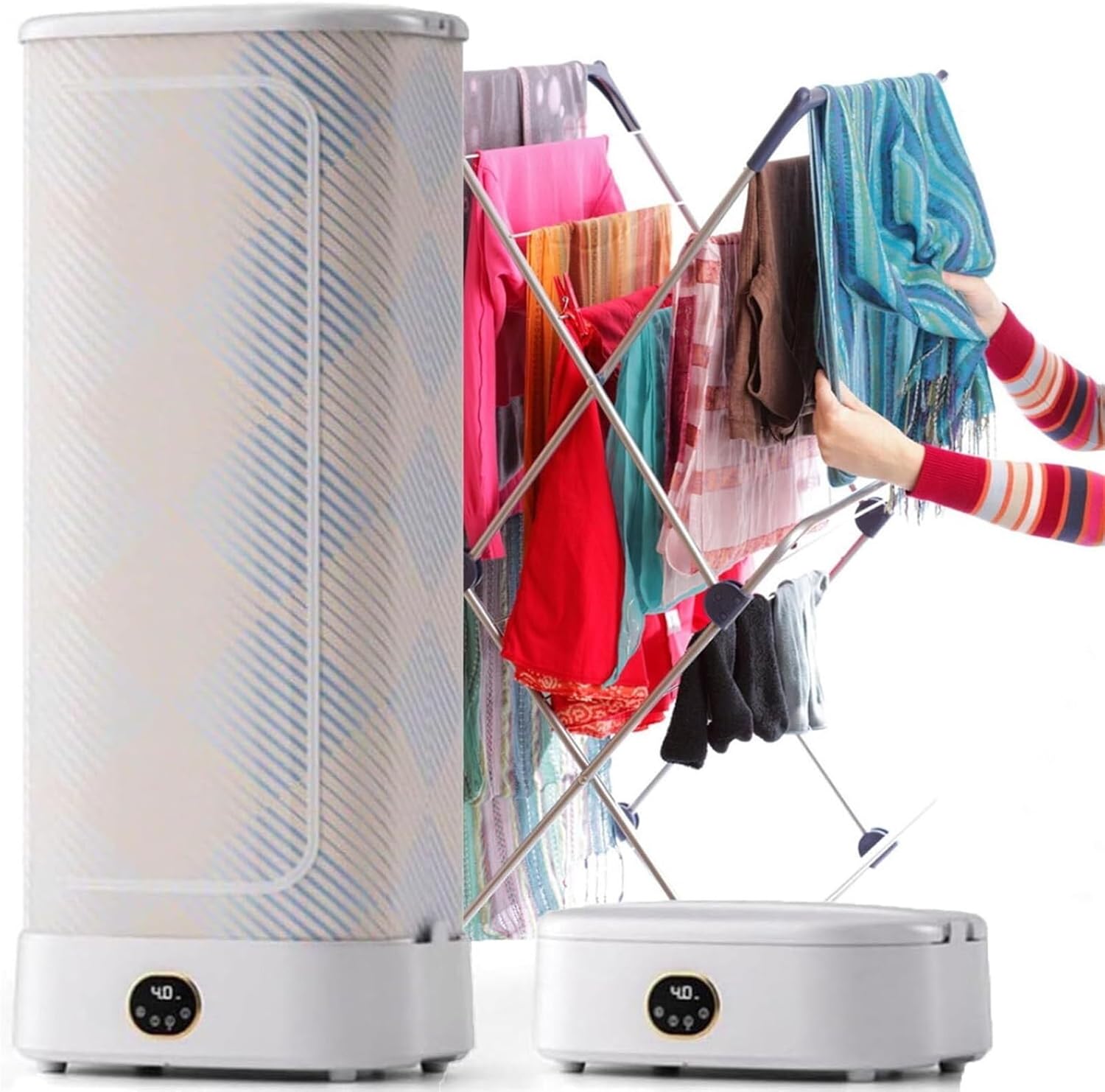 Portable Automatic Steam Ironing Machine, Electric Tumble Dryer, 360° Hot Air Circulation