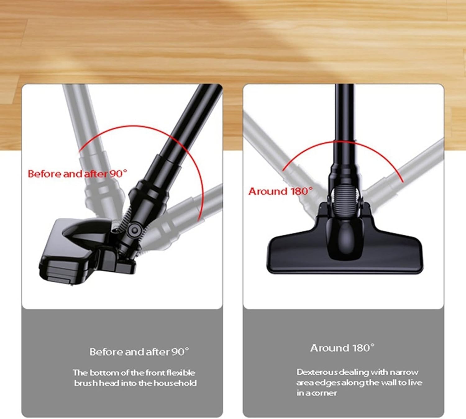 Hand Held Vacuum, Powerful Car Vacuum Cleaner, Handheld Cordless Vacuum Cleaner Portable Vacuum Cleaner(Black)