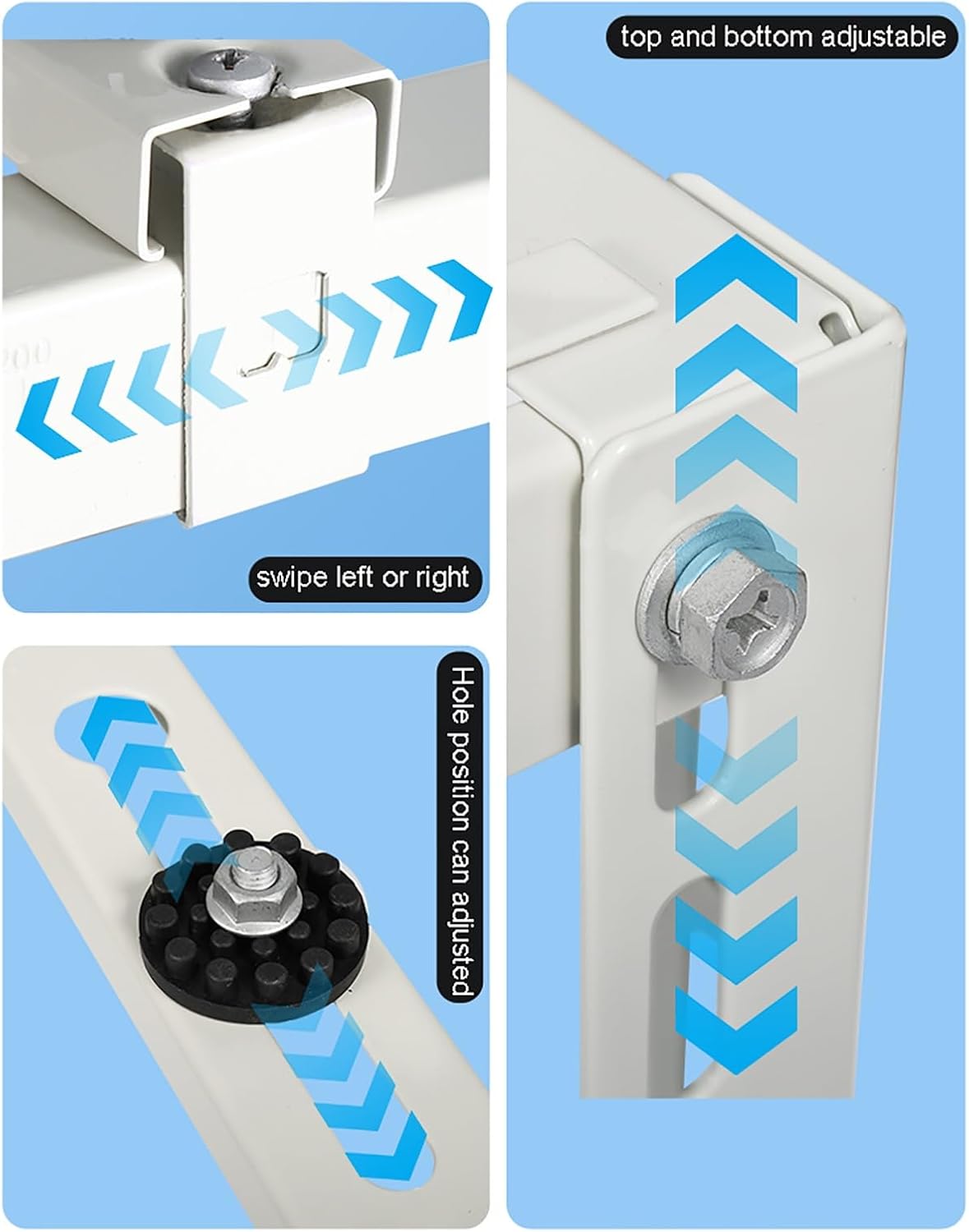 Outdoor Air Conditioner Mount Condenser Heavy Duty Bracket, Ductless Split Bracket, Double Level Design, Can Support Two Units, Adjustable Width and Height, Max 500LB (Size : 800 * 1200 * 450mm)