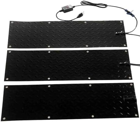 Snow Melting Mat, Heated Walkway Mat,Snow and Ice Melting Mat, PVC Heated Mat Slip-Proof, Ideal Outdoor Snow Mat, 3Pcs