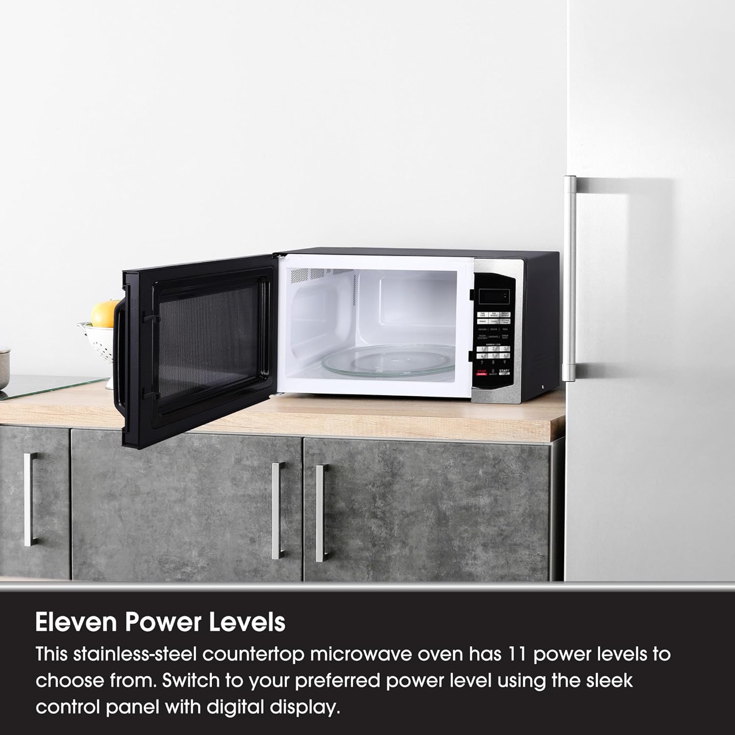 1.6 cu. ft. Countertop Microwave with Stainless Door