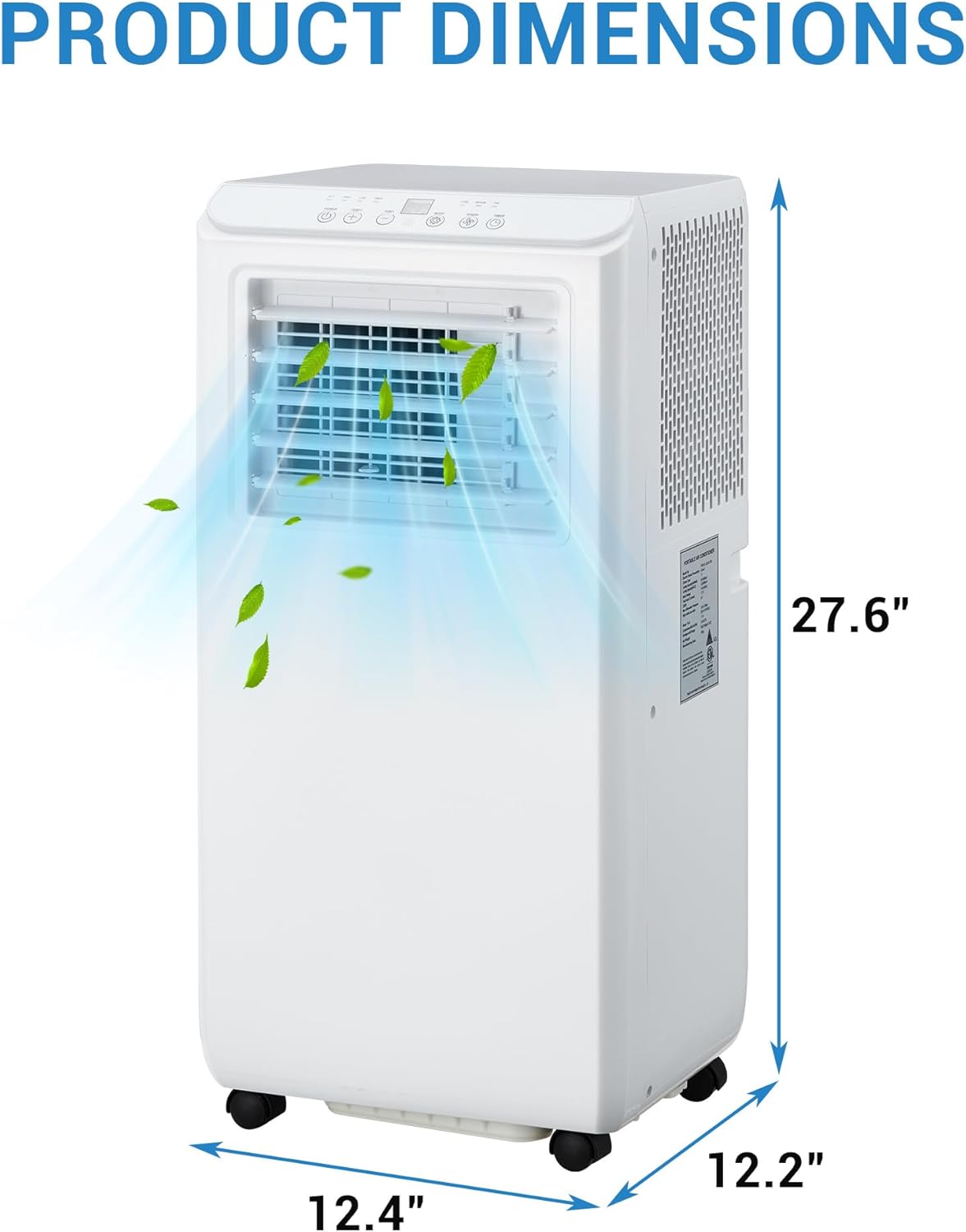 8000BTU Portable Air Conditioners, Portable Ac Unit Cools Up To 350 Sq, With Remote Control, Built-In Cool 24h Timer Air Cooler For Bedroom Office