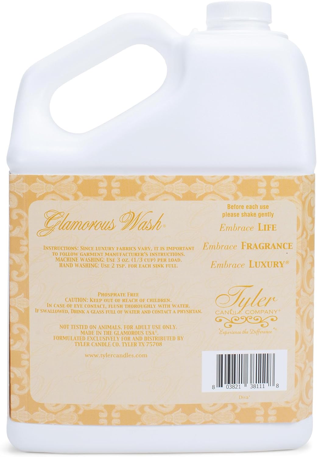Tyler ENTITLED Glamorous Fine Laundry Detergent, 128 Ounce