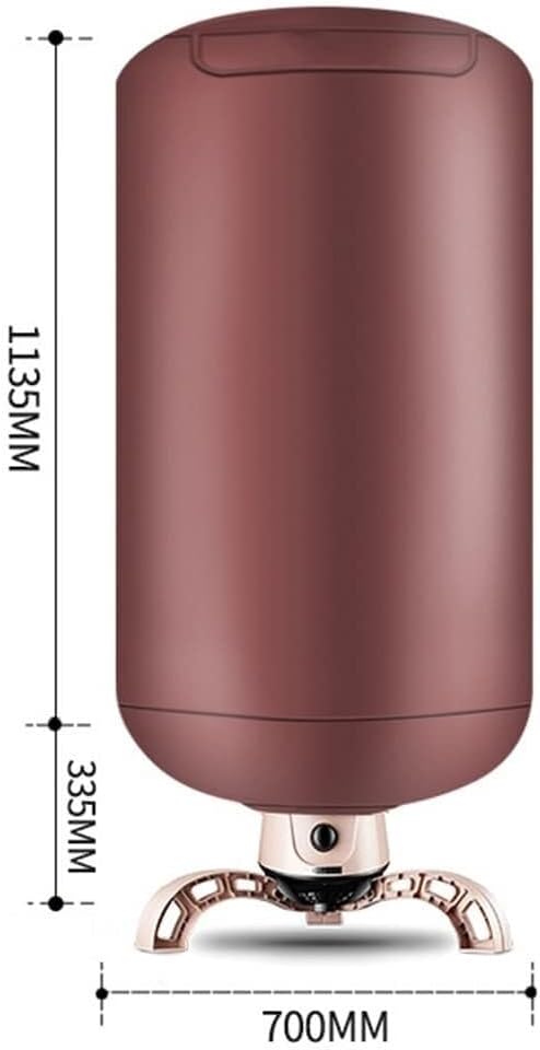 Electric Clothes Dryer, 900W Indoor Mini Clothes Dryer Machine, Portable Folding Outdoor Clothes Airer, Aluminium Alloy Large Capacity Clothes Rack(Pink)