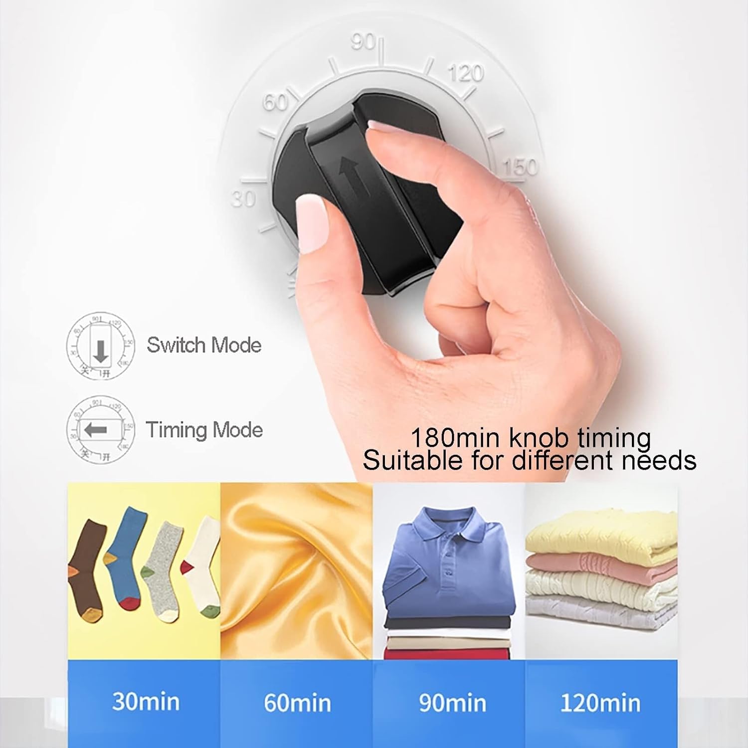 Heated Clothes Dryer 850W Energy-Efficient Electric Clothes Dryer 30kg Large Capacity Heated Clothes Airer, 220V Stainless Steel Household Dryer with Dustproof Cloth Curtain(Brown,Standard)