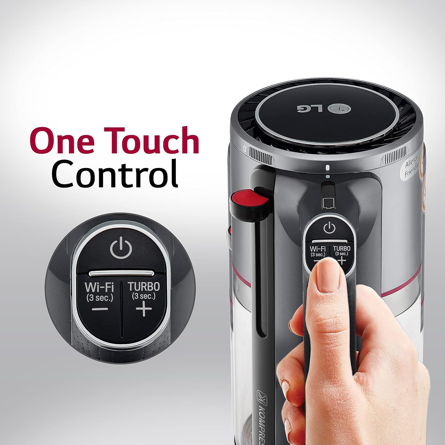 LG CordZero A925 – Cordless Stick Vacuum Cleaner, 120 Minute Runtime w/Extra Rechargeable Battery, Dual Floor Max 2024 Update, Lightweight, Cleans Carpet, Hardwood, Pet Hair, Portable Charging Stand