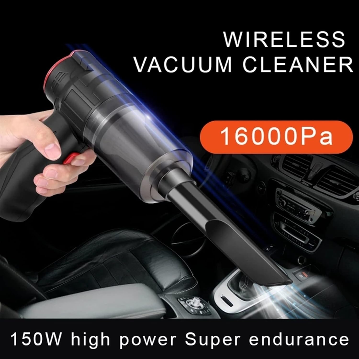 Wireless Vacuum 16000pa Wireless Vacuum Cleaner Strong Suction Cleaning Tools Handheld for Home Cordless Portable Mini Wet Dry Battery