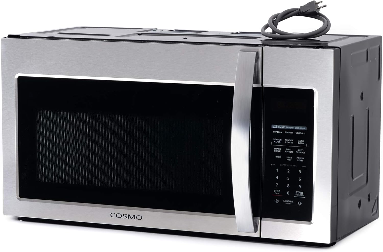 COSMO COS-3019ORM2SS 30 in. Stellar Collection 1.9 cu. ft. Over the Range Microwave Oven in Stainless Steel