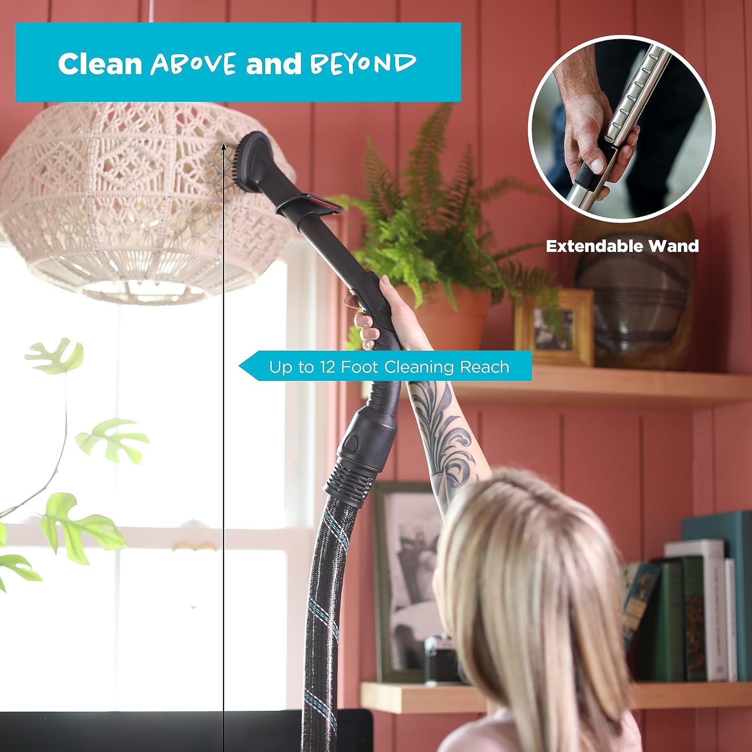 Simplicity Vacuums Scout Canister Vacuum Cleaner, Compact Rug and Wood Floor Vacuum, Household Vacuum Cleaners Feature Extendable Wand and Digital Suction Control…