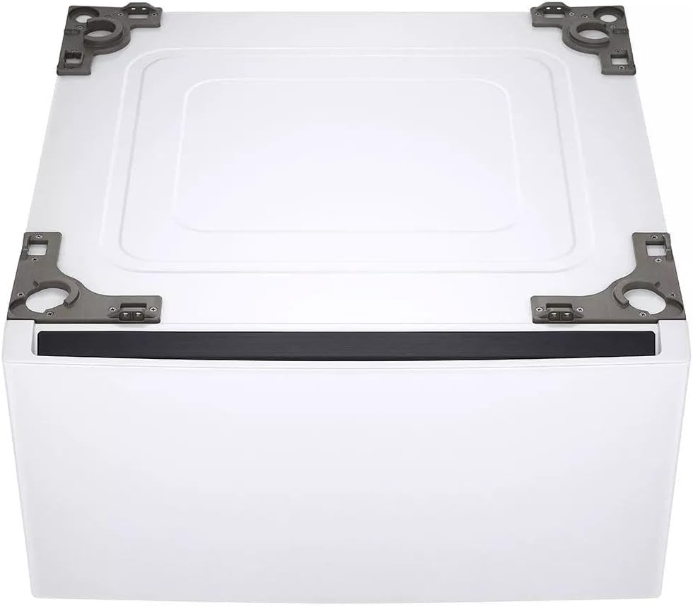 LG WDP6W 27 inch White Laundry Pedestal with Storage Drawer