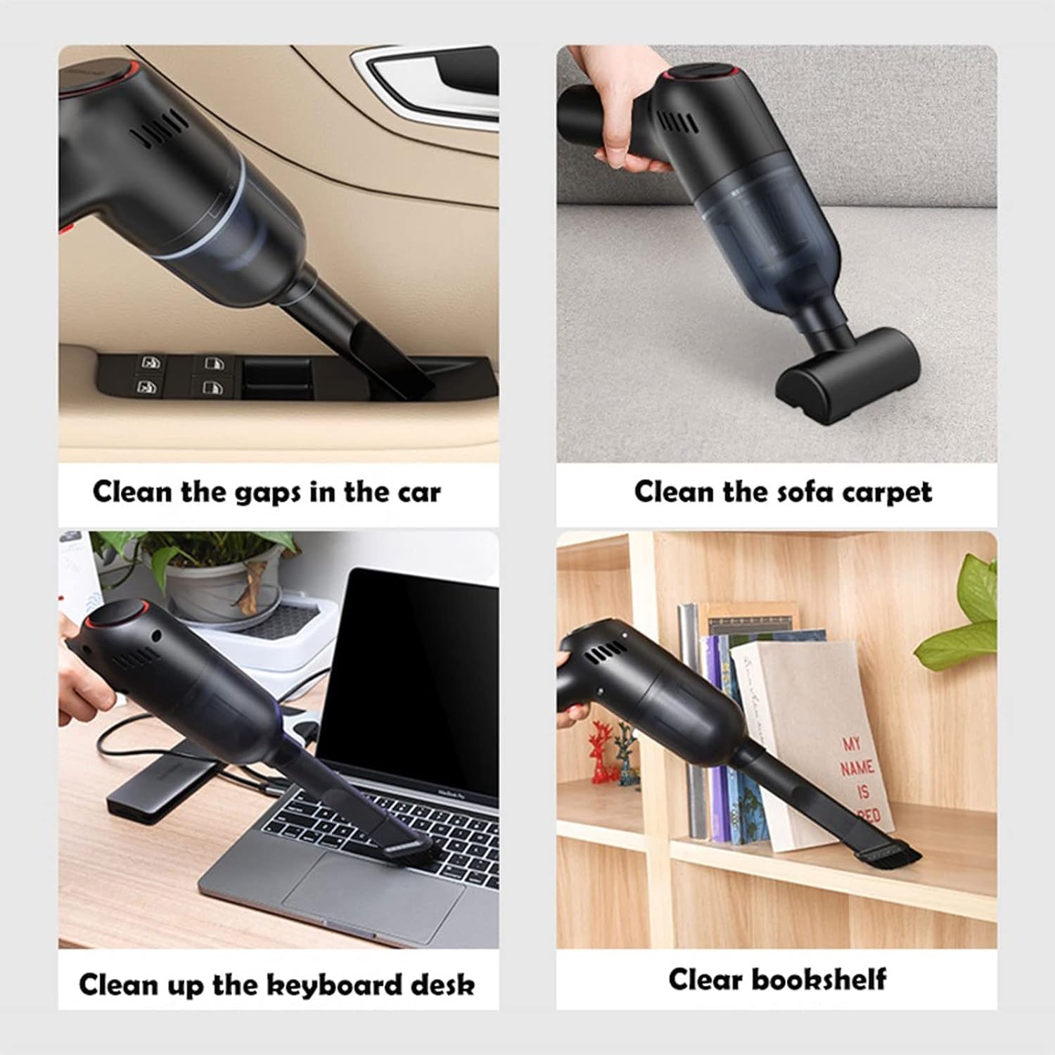 Hard Floor Vacuum Portable Car Vacuum Cleaner Household Handheld Automatic Vacuum Cleaner High Suction Power