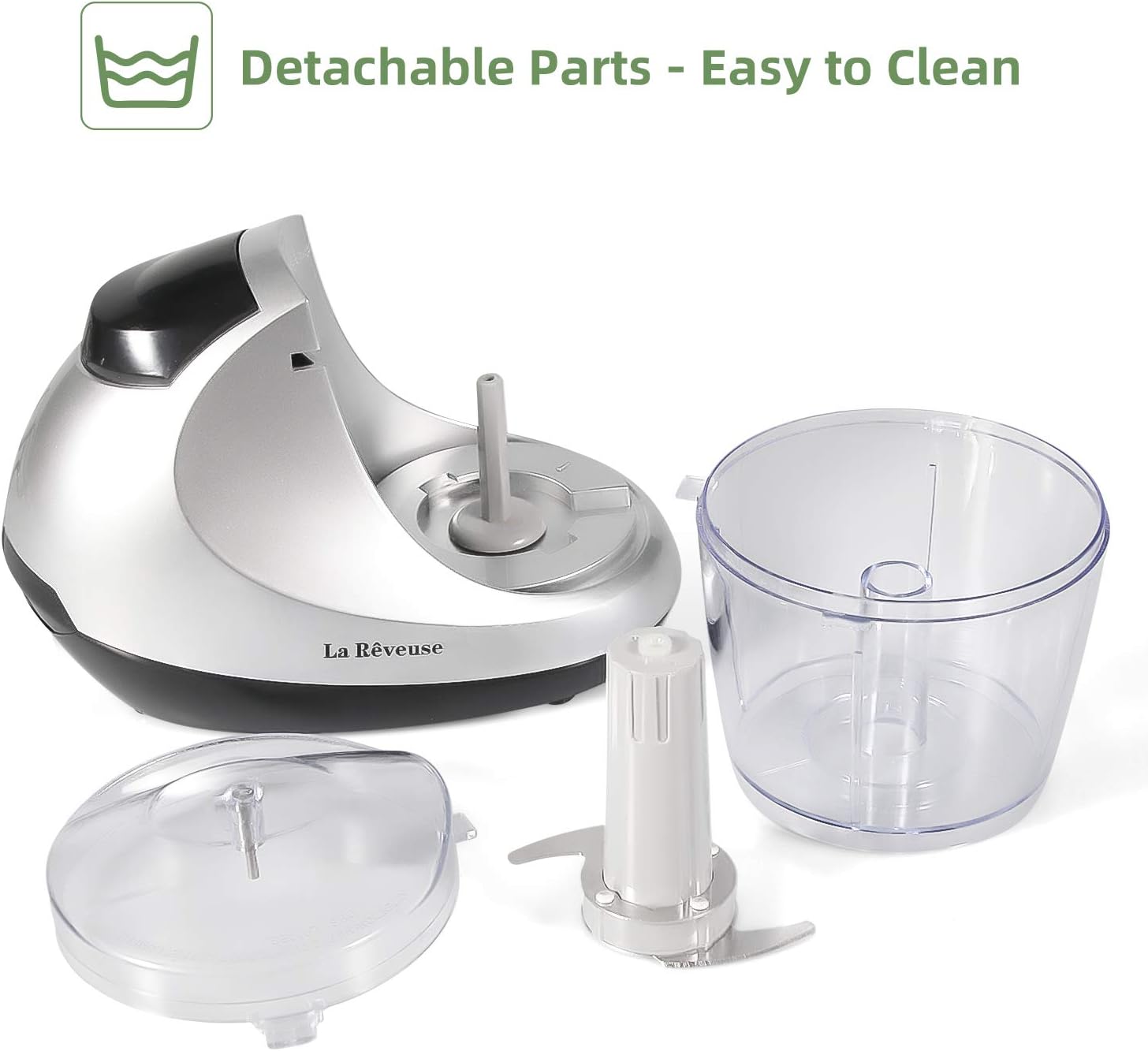 La Reveuse 250W Smoothie Blender (Black) + La Reveuse Small Food Chopper (Silver)