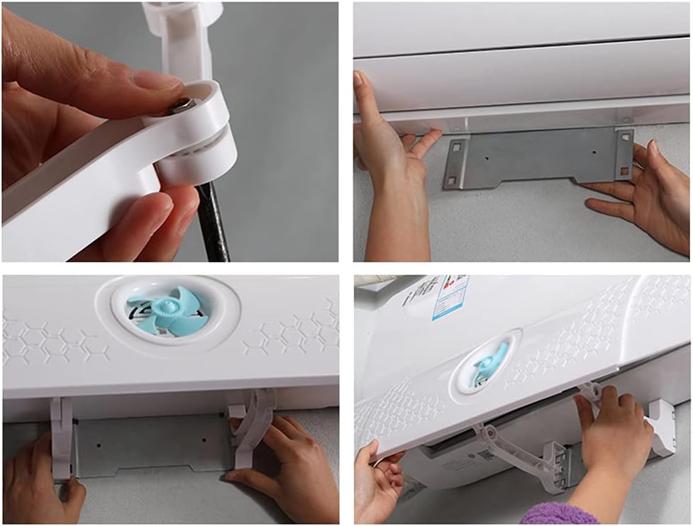 Air Conditioner Wind Deflector, Anti-Direct Blowing Windshield with Activated Carbon Filter Cotton to Purify The Air Wall-Mounted Air Conditioner General Deflector