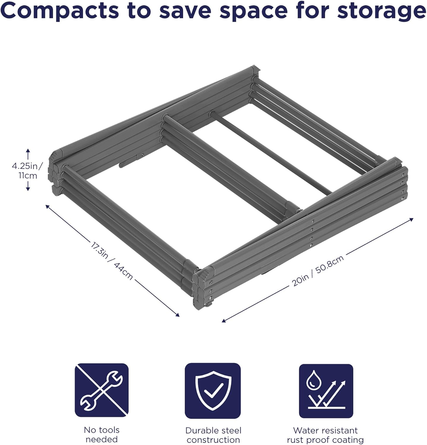 BLACK+DECKER 4-Tier Expandable Collapsible Clothes Drying Rack, Telescopic Height, Foldable Space-Saving Laundry Air Dryer for Towels, Shirts & Delicates – Durable Steel, No Tools Needed