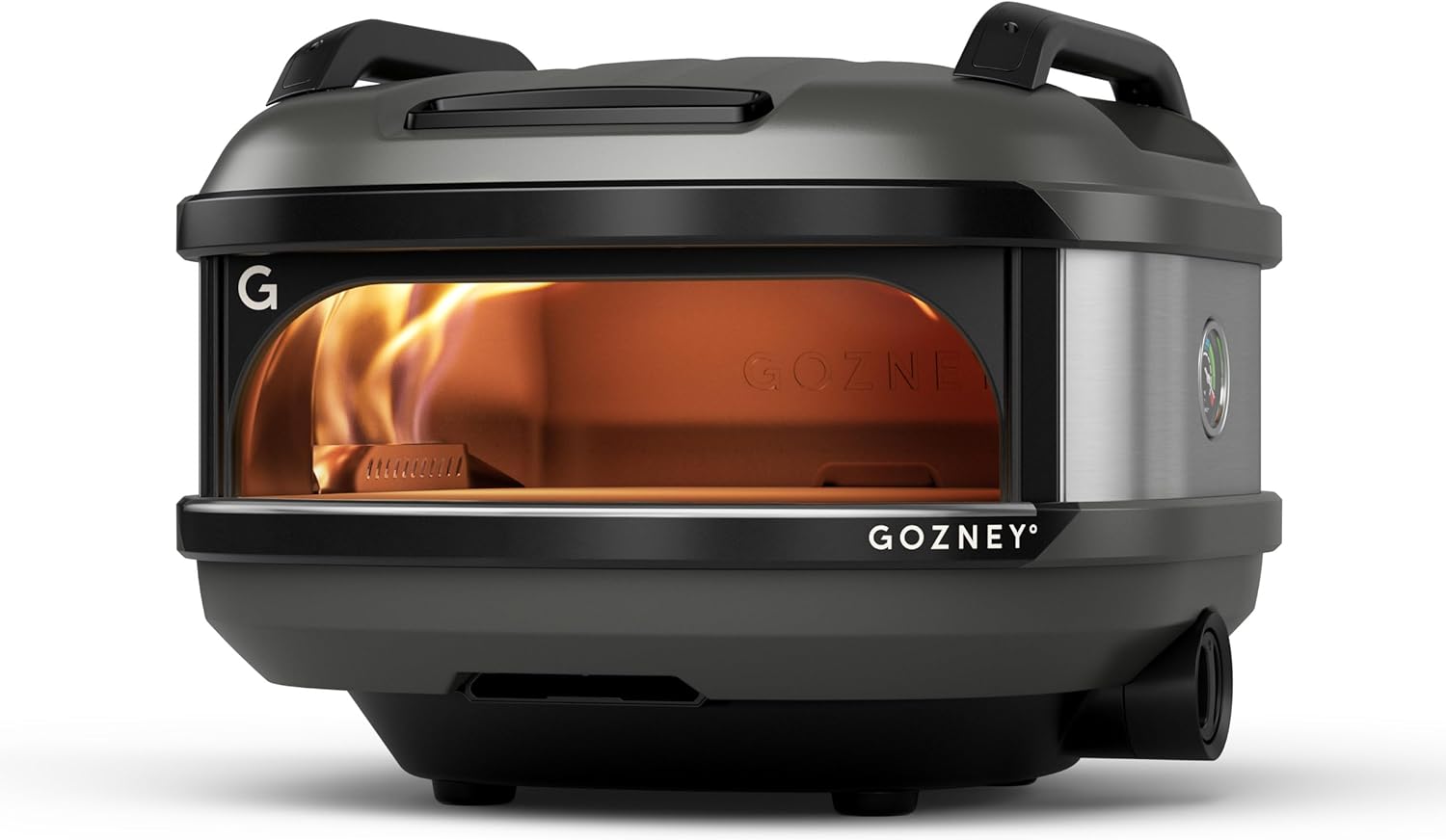 Gozney Tread Portable Pizza Oven, Off Black, Makes 12” Pizzas - Revolutionary Lateral Gas Burner, Quick Heat Up, Lightweight & Rugged Design