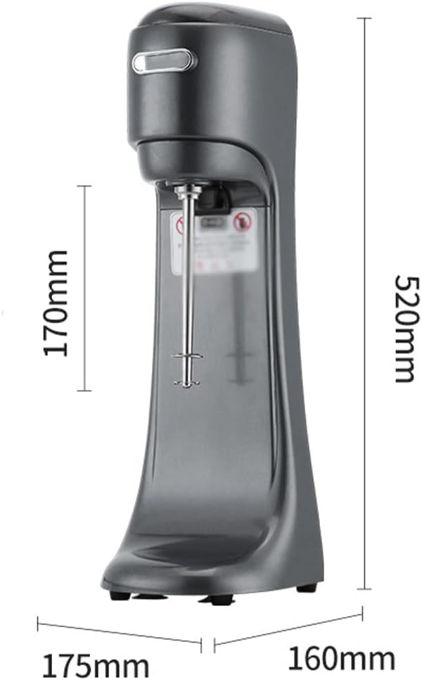 Automatic Milkshake Machine, Stainless Steel Commercial Drinks Mixer Blender Shaker, Electric Infrared Induction Milk Shake Mixer with 5 Gear Adjustable Speed, for Restaurant Coffee Shop Beverage B