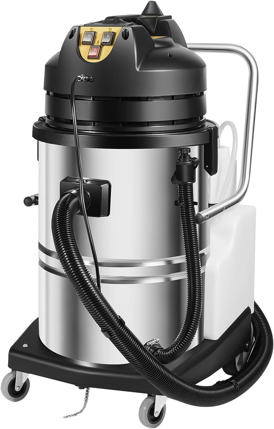 60L/16Gal Commercial Carpet Cleaning Machine, 2110W 2-in-1 Heavy Duty Cleaner with 6 Suction Heads, 110V for Deep Stain Removal on Carpets & Floors, Professional Grade